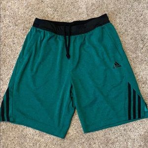 Green Aeroready Adidas Athletic Shorts
